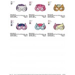 Package 6 Masks My Little Pony Embroidery Designs